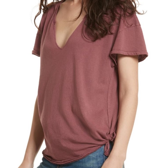 Free People Tops - Free People We the Free Lilly Side Tie Tee Size M